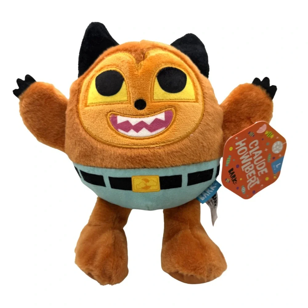 BARK Claude Howlbert Plush Dog Toy Halloween Monster Squeaker Crinkle NWT